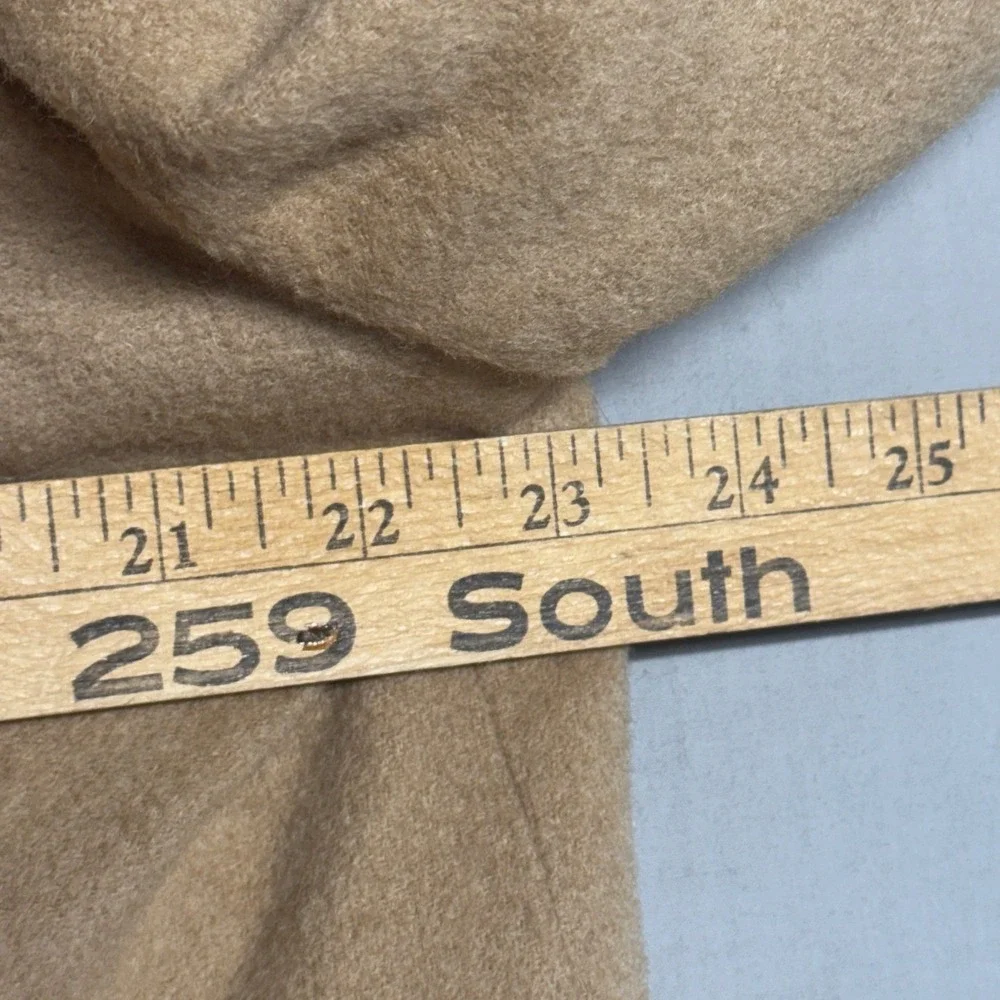 Vintage Evan-Picone Camel Hair Blazer Sport Coat Tan 44L Two Button Notch Lapel